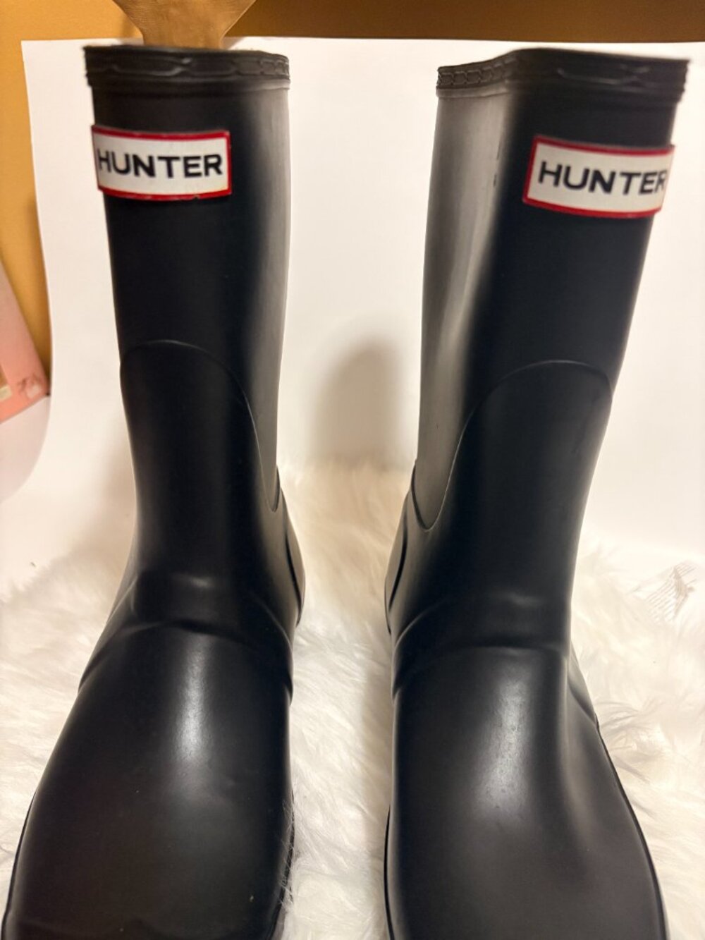 Hunter Original Tall Black Rain Boots Women's Rubber Wellington Boots Size 10 - Picture 6 of 9